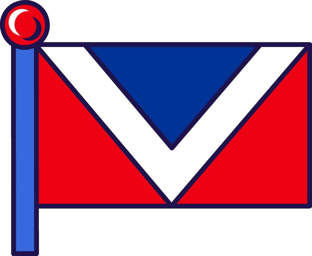 Nava Fahnenstange Flagge Banner vektor