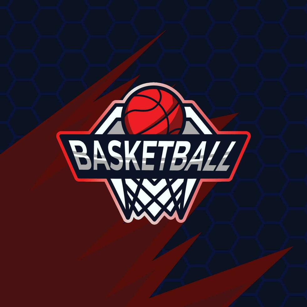 basketboll logotyp ikon vektor design, professionell logotyp för team basketboll.