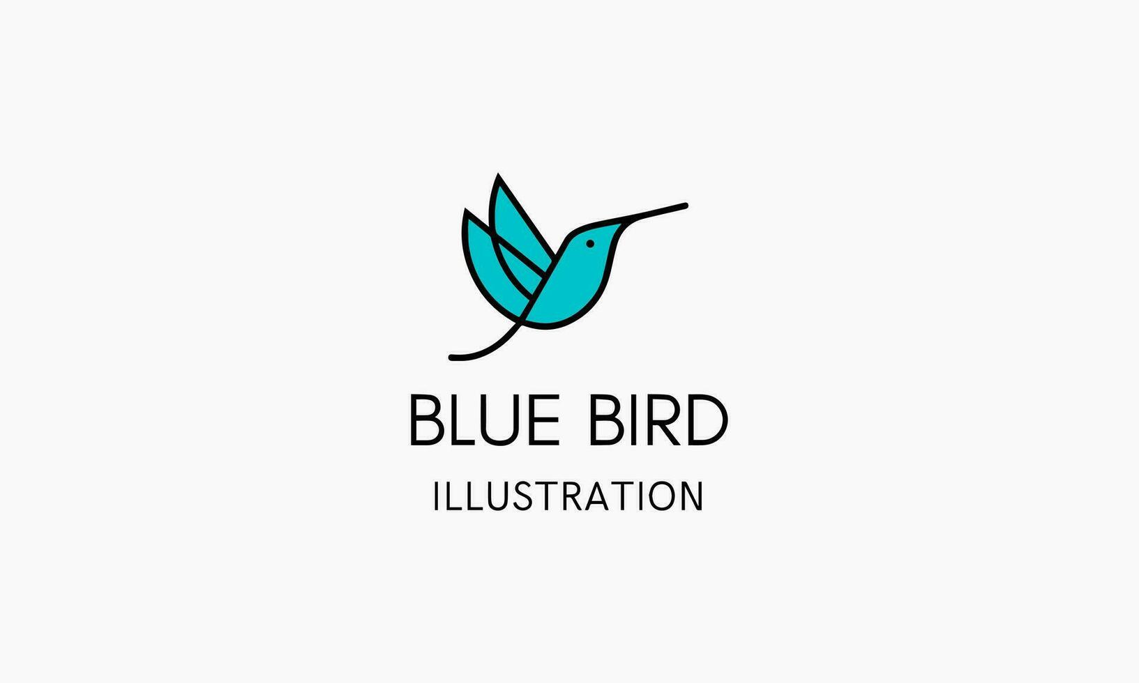 Vogel Kanarienvogel modern minimalistisch einfach bunt Logo Design Vektor