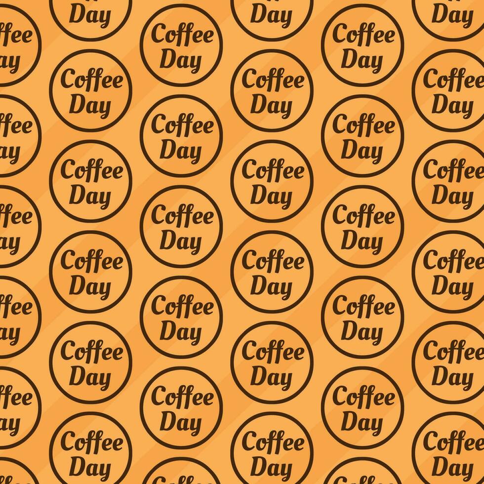 International Kaffee Tag Muster nahtlos Hintergrund vektor