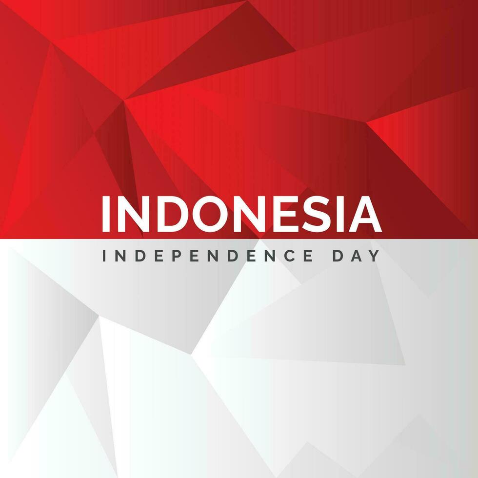 indonesien oberoende dag affisch bakgrund design vektor