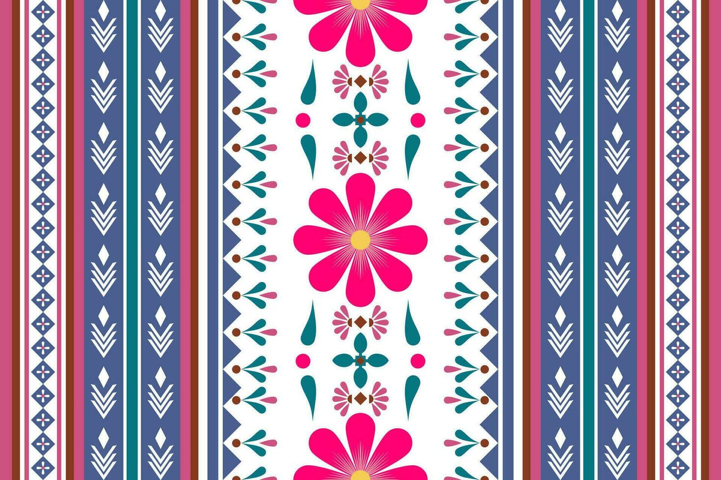 Blumen- Muster Hintergrund, Keramik Fliese Muster, Vektor Muster, süß Illustration, Fliese Design, wickeln, abstrakt