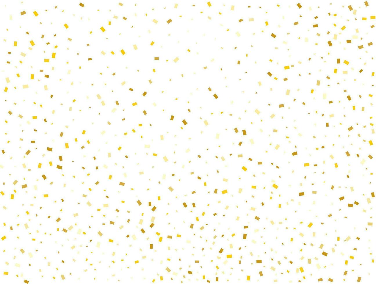 Geburtstag golden Rechtecke Konfetti Hintergrund. Vektor Illustration