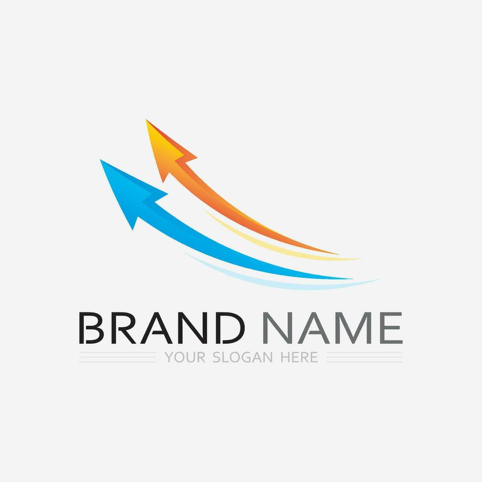 Business Finance und Marketing Logo Vector Illustration Design