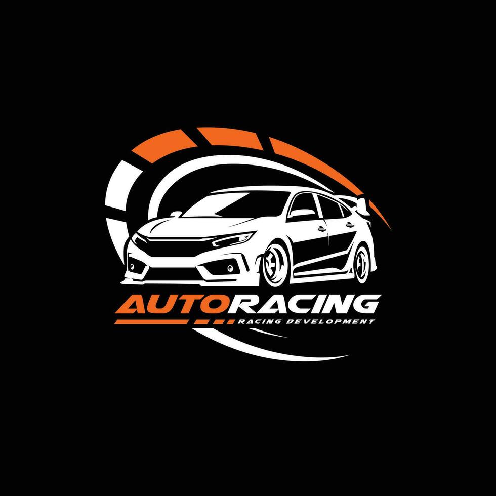 Auto Rennen Auto Garage Reparatur Tuning Logo Vorlage Vektor. Beste zum Automobil verbunden Industrie vektor