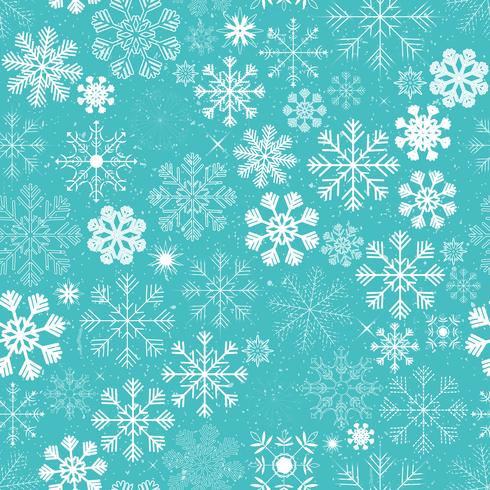 Seamless Christmas Snowflakes Bakgrund vektor
