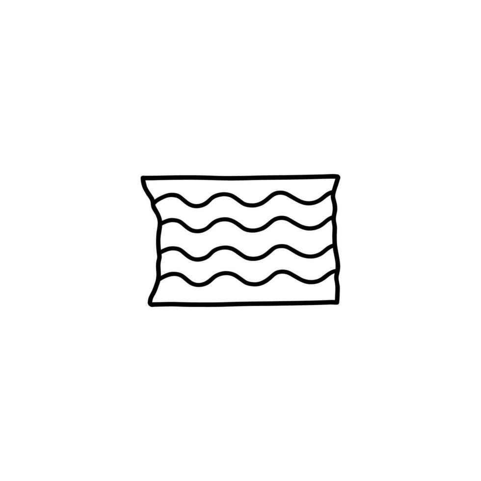 washi tejp remsa med söt design isolerad på vit bakgrund. skotsk papper klistermärke. vektor handritad illustration i doodle stil. perfekt för kort, dekorationer, logotyp.