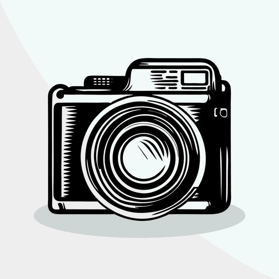 fotografisk kamera - maskin, ta en bild, Foto vektor