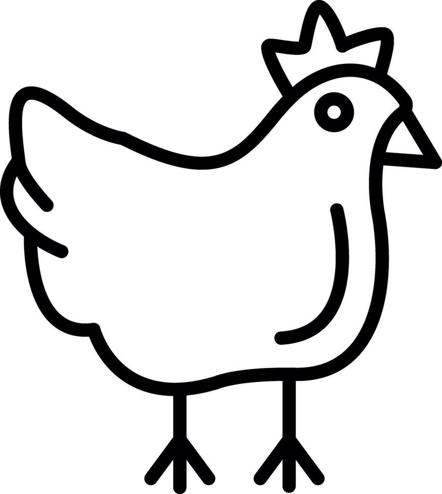 Huhn-Vektor-Icon-Design vektor