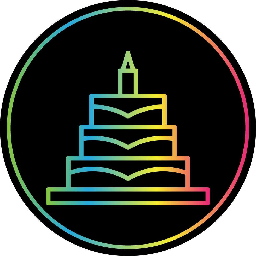 Geburtstag Kuchen Vektor Symbol Design