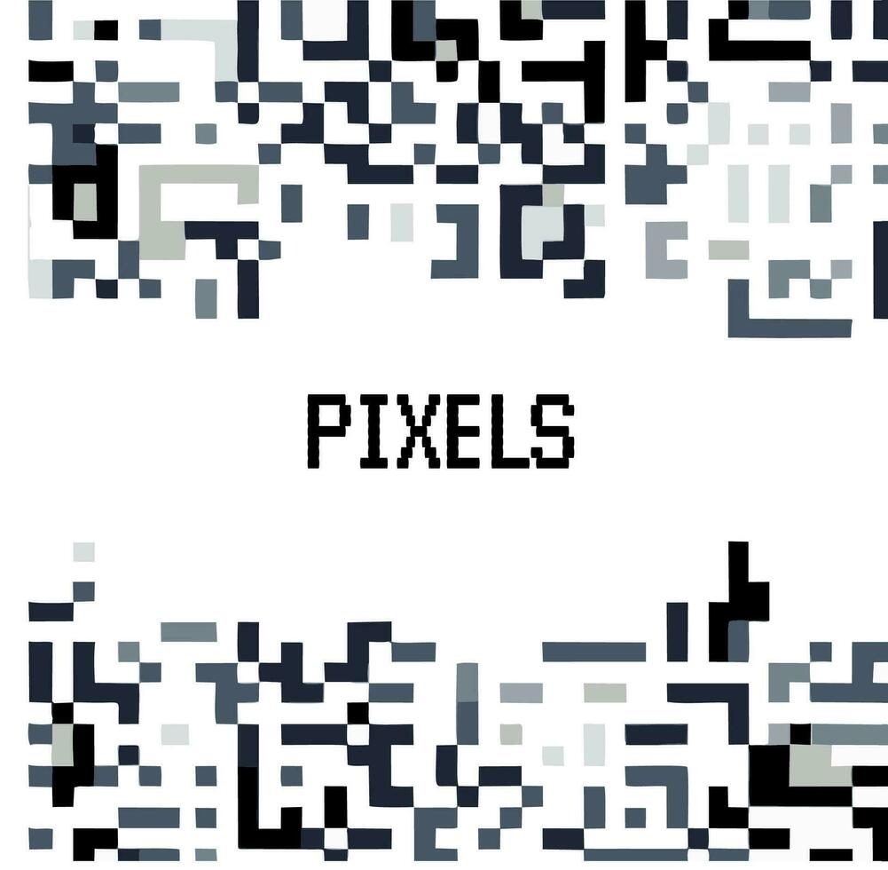 mönster av pixlar - teknologi - dator vektor