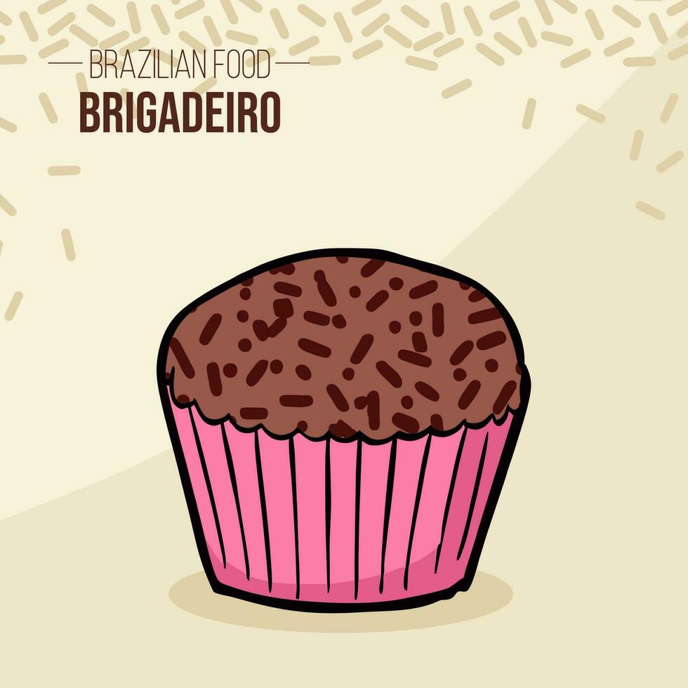 Brigadeiro brasil - - Brasilien - - Brasilianer Schokolade Essen vektor