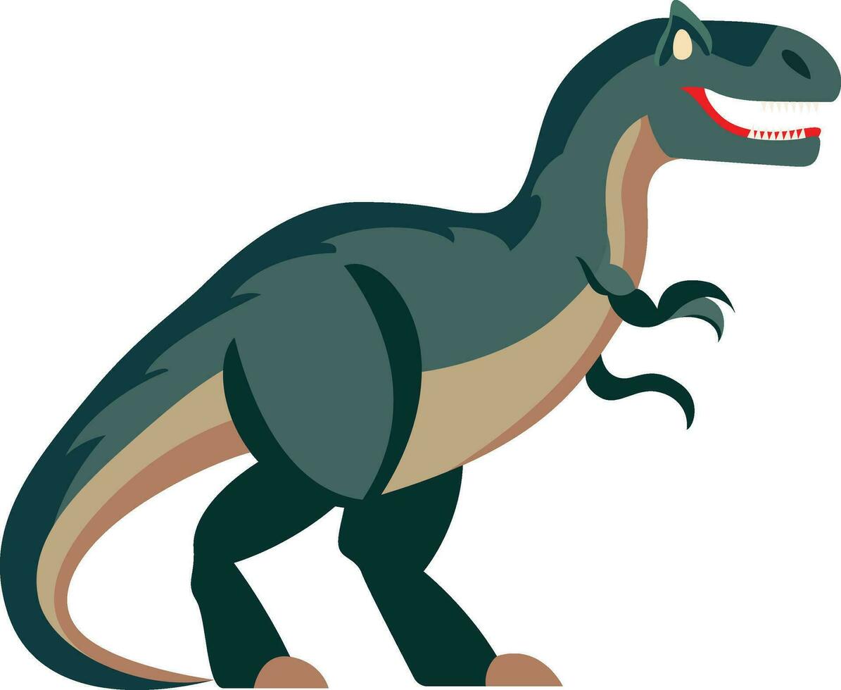 Tyrannosaurus rex eben Stil Vektor Illustration , t rex Dinosaurier Lager Vektor Bild