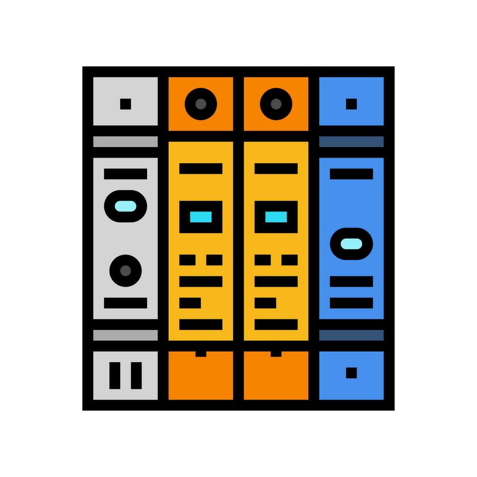 Schwall Schutz elektrisch Ingenieur Farbe Symbol Vektor Illustration