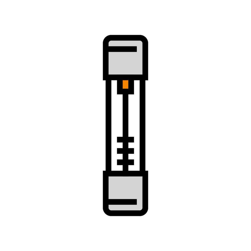 Sicherung elektrisch Ingenieur Farbe Symbol Vektor Illustration