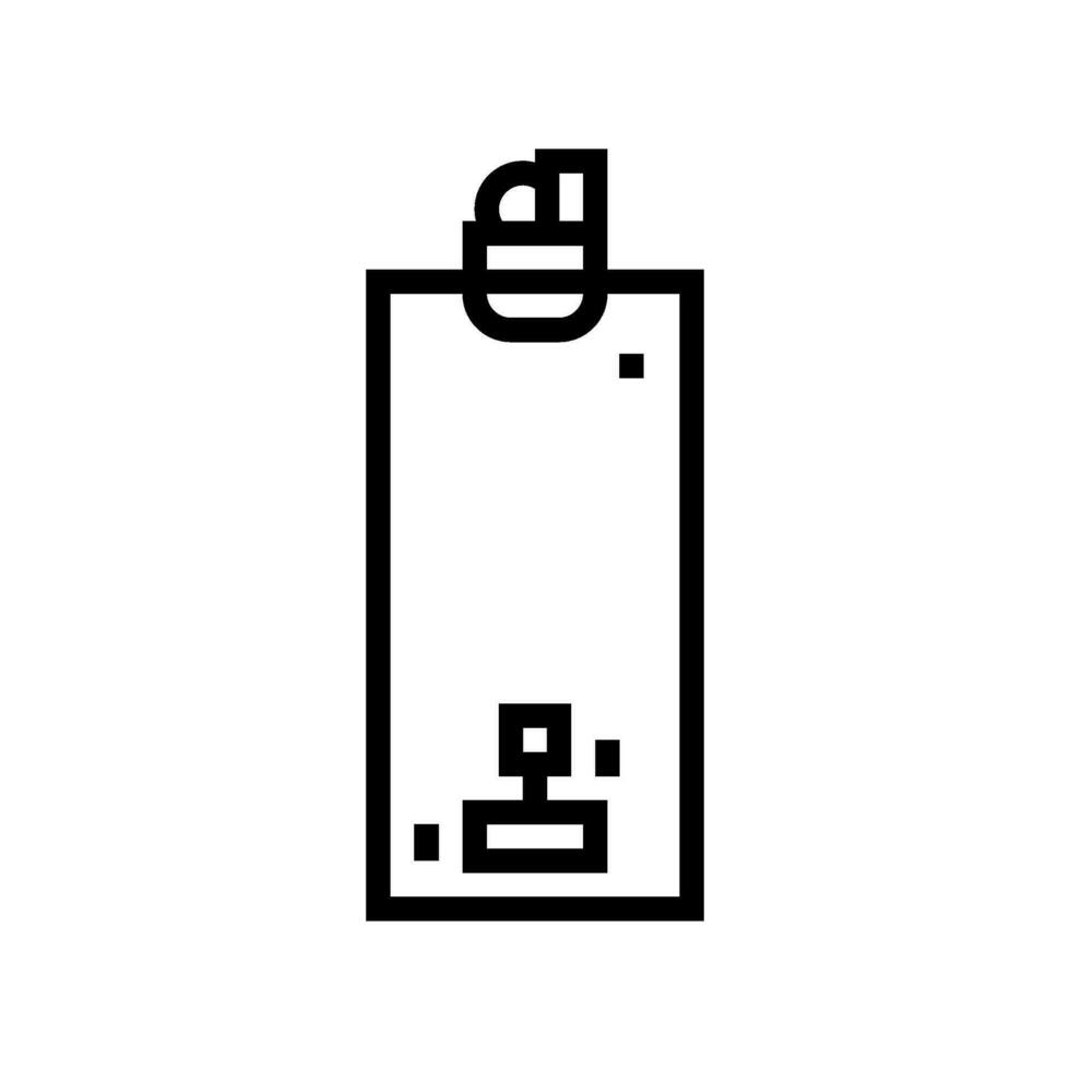 Wasser Heizung Gas Bedienung Linie Symbol Vektor Illustration