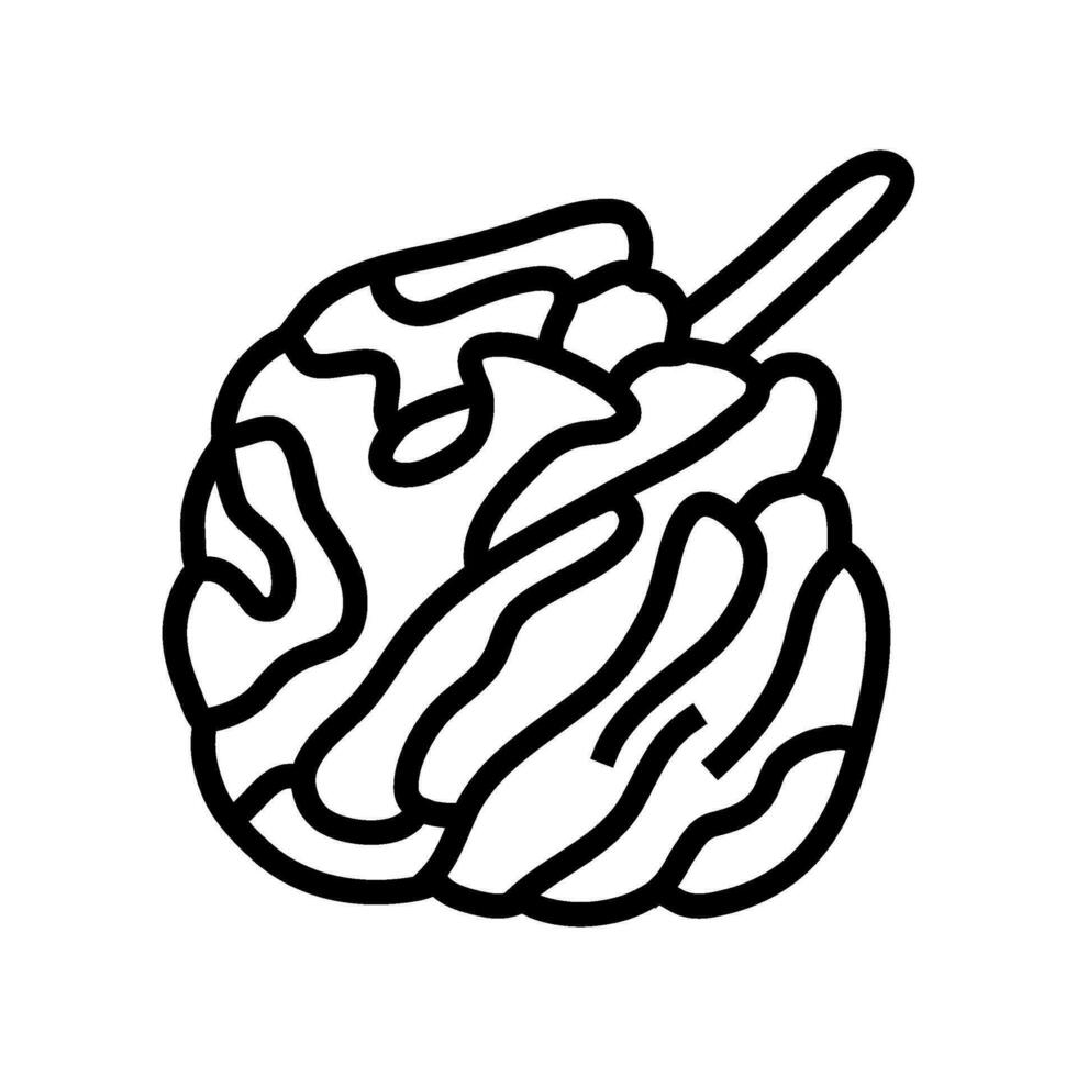 bad svamp hygien linje ikon vektor illustration