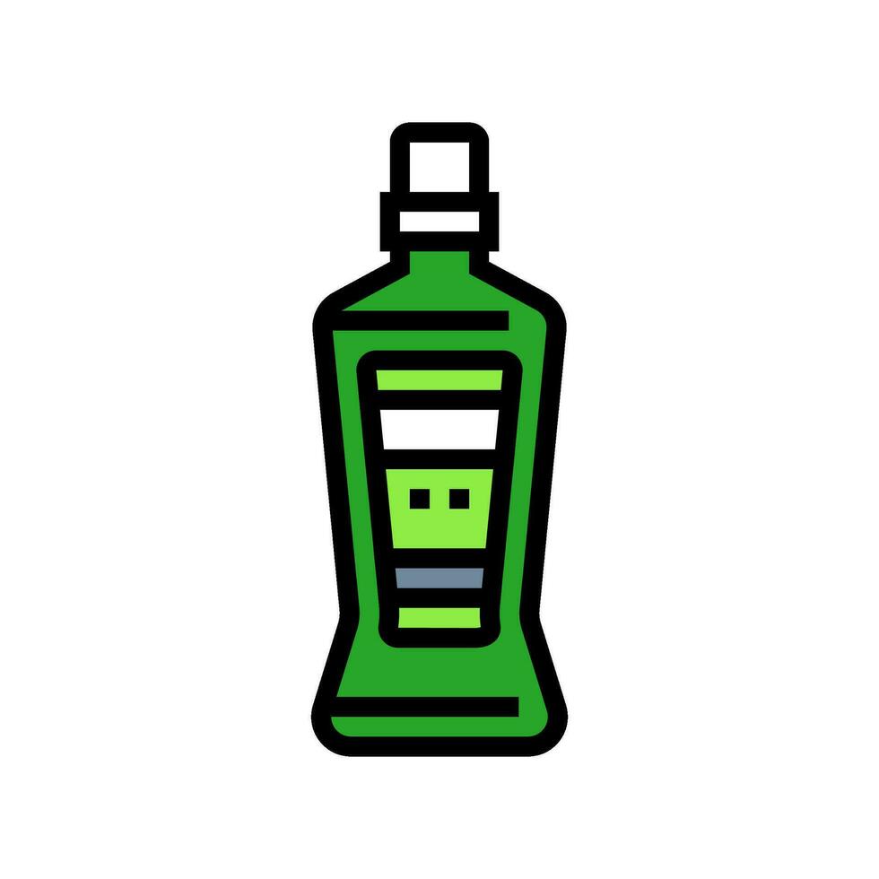 Mundwasser Hygiene Farbe Symbol Vektor Illustration