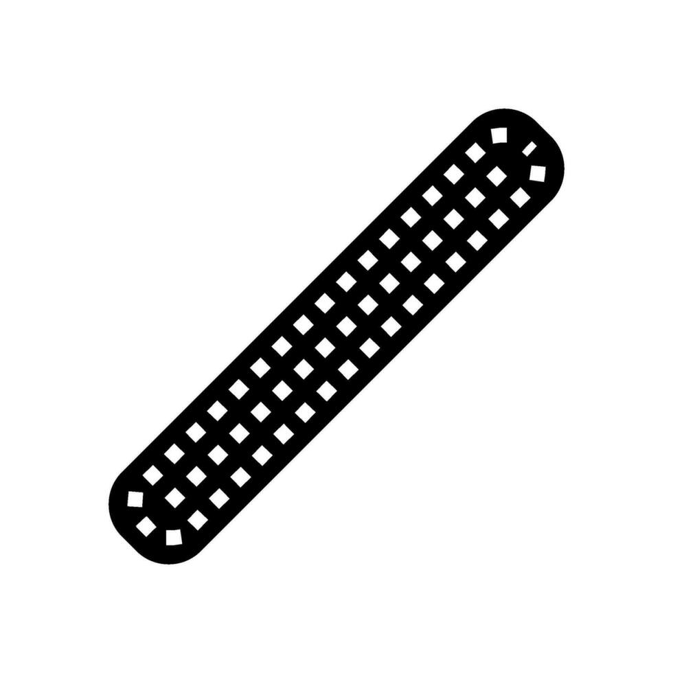 Nagel Datei Hygiene Glyphe Symbol Vektor Illustration