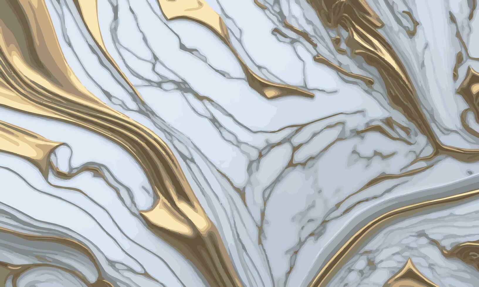 Marmor Weißes Gold Oberfläche Textur Hintergrund. Luxus abstrakt Muster Marmor Weiß Vektor Illustration