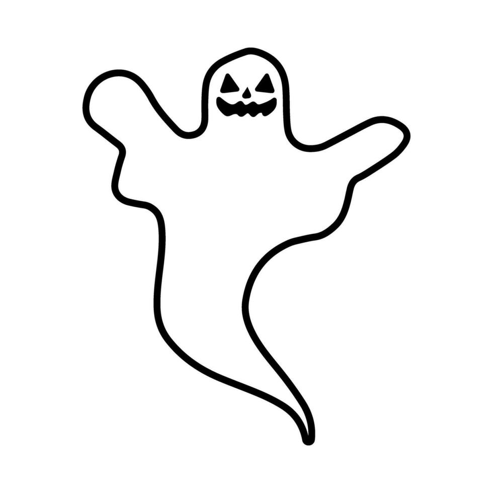 spöke ikon vektor. Spöke illustration tecken. spöke symbol. halloween logotyp. anda märke. vektor