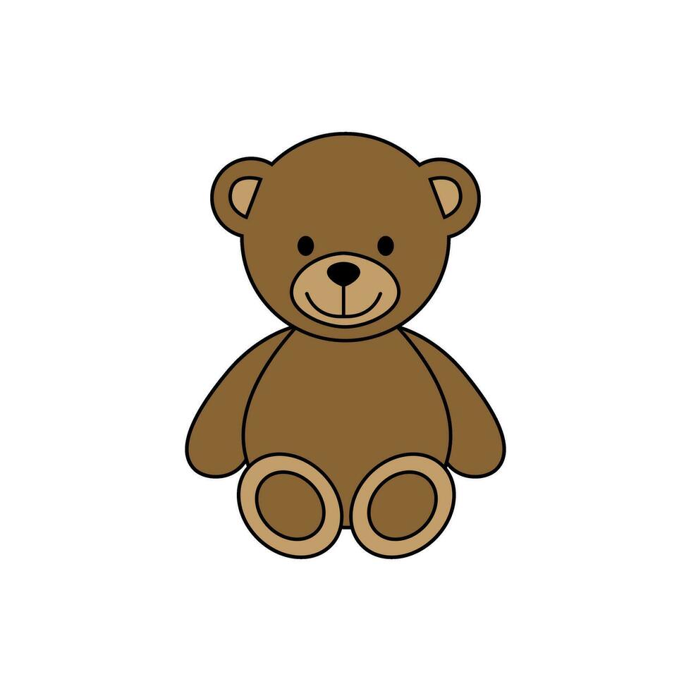 teddy Björn ikon vektor. bebis Björn illustration tecken. leksak Björn symbol eller logotyp. vektor