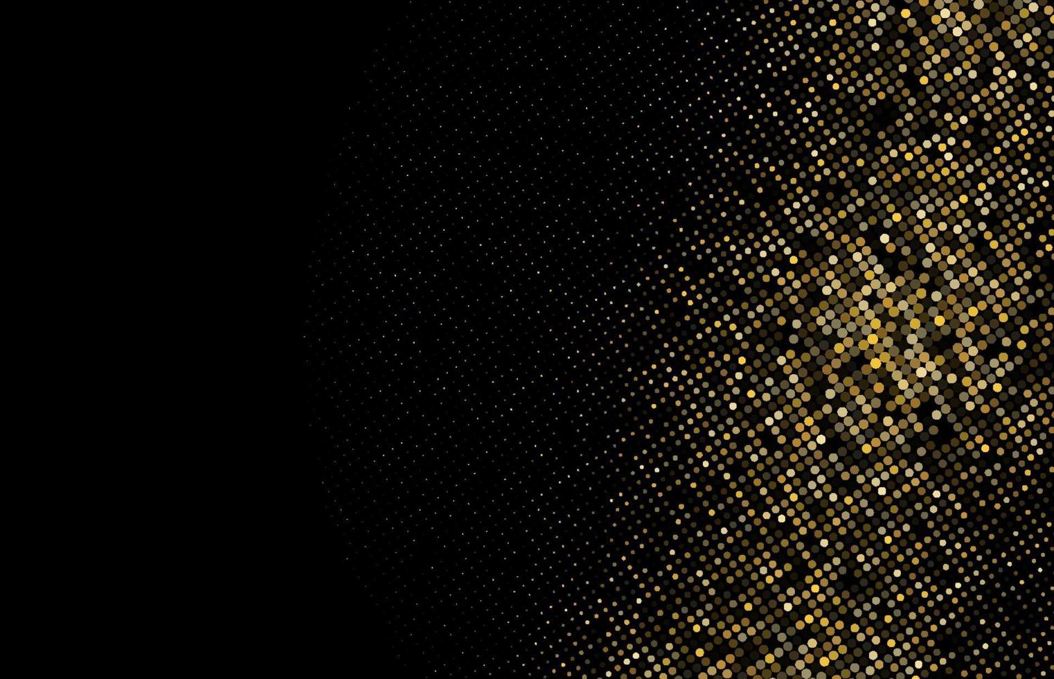 Goldglitter Halbton gepunkteter Hintergrund Vektormuster vektor