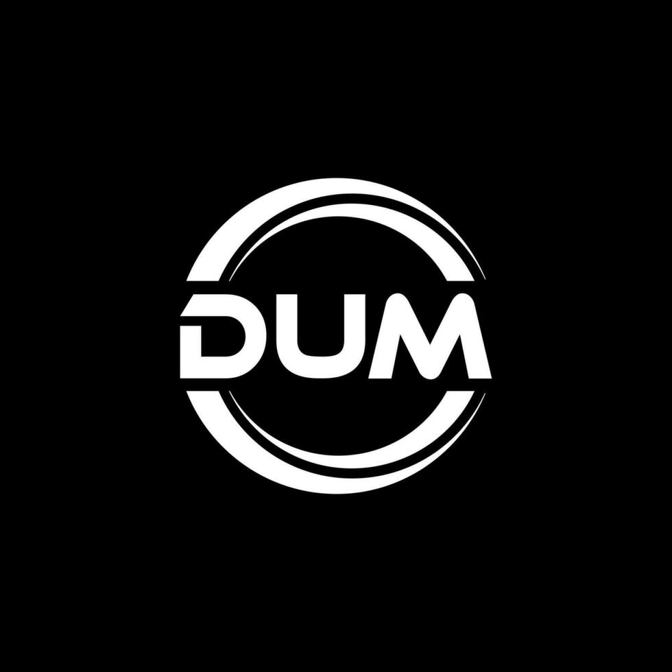 dum Logo Design, Inspiration zum ein einzigartig Identität. modern Eleganz und kreativ Design. Wasserzeichen Ihre Erfolg mit das auffällig diese Logo. vektor