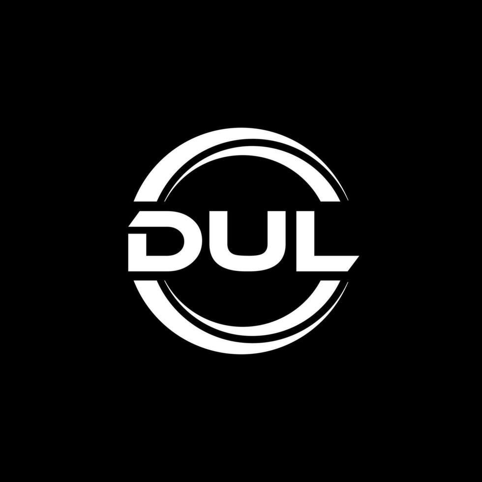 dul logotyp design, inspiration för en unik identitet. modern elegans och kreativ design. vattenmärke din Framgång med de slående detta logotyp. vektor