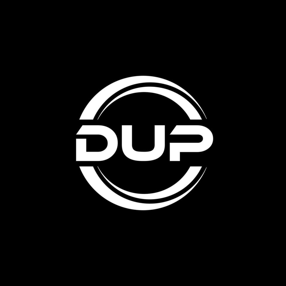 dup logotyp design, inspiration för en unik identitet. modern elegans och kreativ design. vattenmärke din Framgång med de slående detta logotyp. vektor