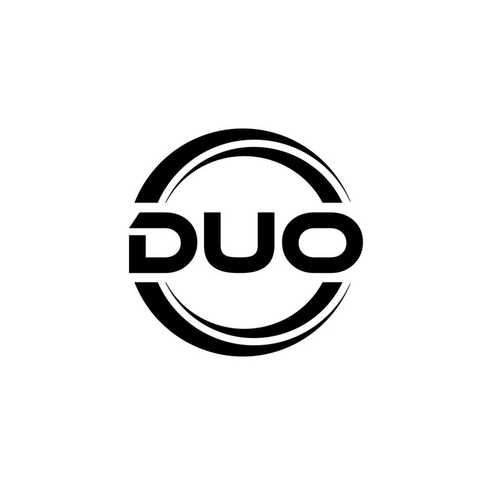 duo logotyp design, inspiration för en unik identitet. modern elegans och kreativ design. vattenmärke din Framgång med de slående detta logotyp. vektor