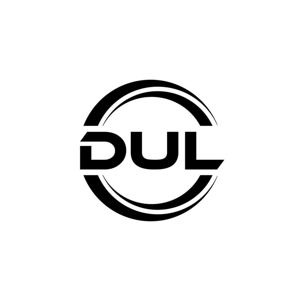 dul logotyp design, inspiration för en unik identitet. modern elegans och kreativ design. vattenmärke din Framgång med de slående detta logotyp. vektor