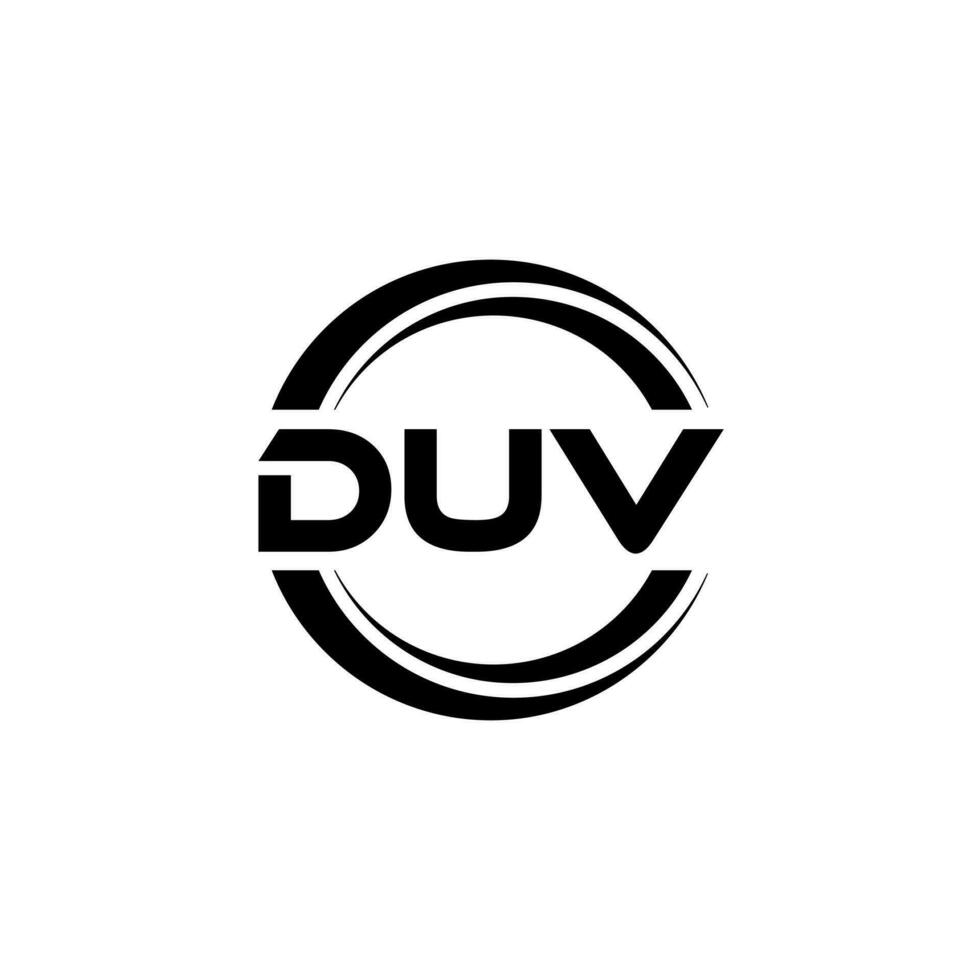 duv Logo Design, Inspiration zum ein einzigartig Identität. modern Eleganz und kreativ Design. Wasserzeichen Ihre Erfolg mit das auffällig diese Logo. vektor