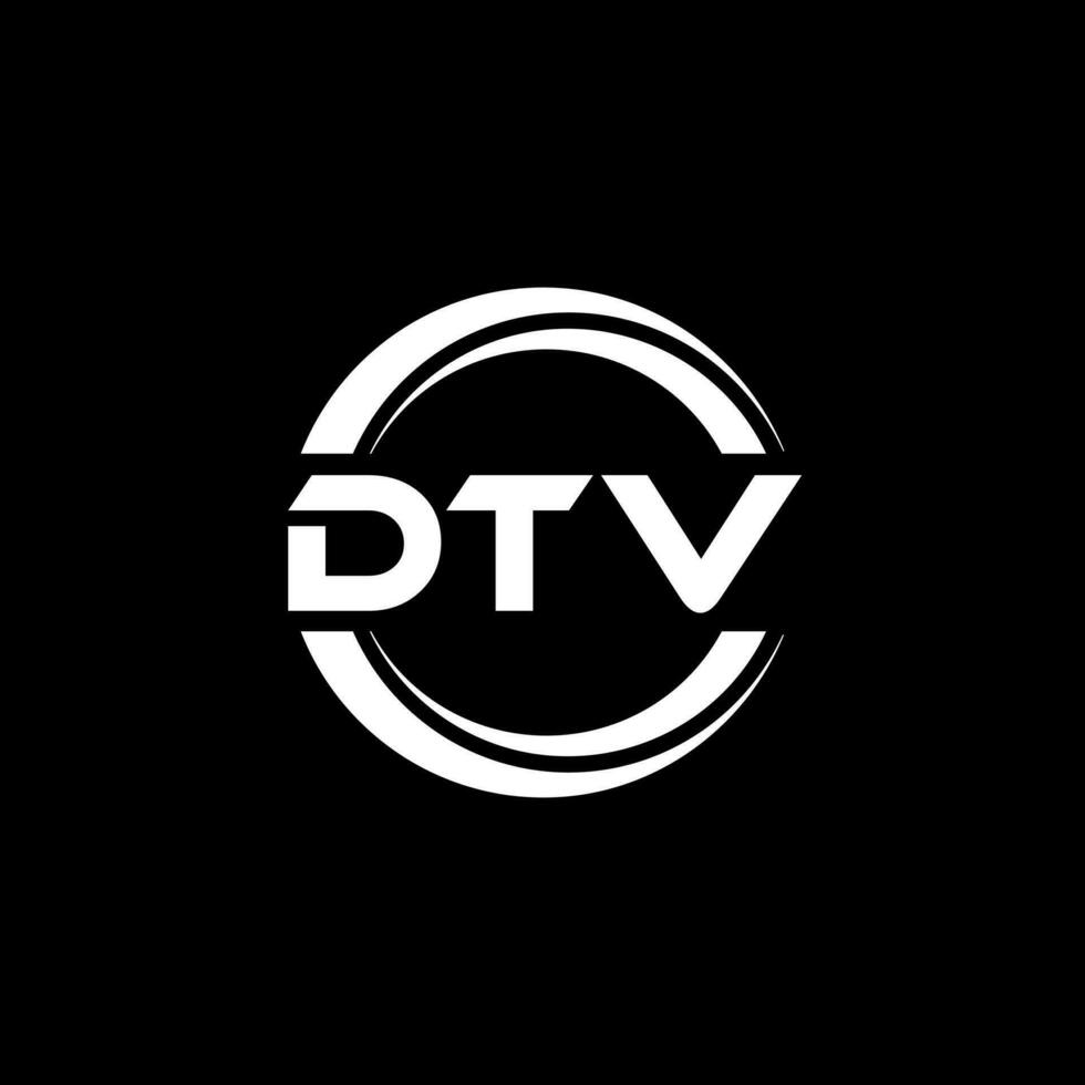 dtv logotyp design, inspiration för en unik identitet. modern elegans och kreativ design. vattenmärke din Framgång med de slående detta logotyp. vektor