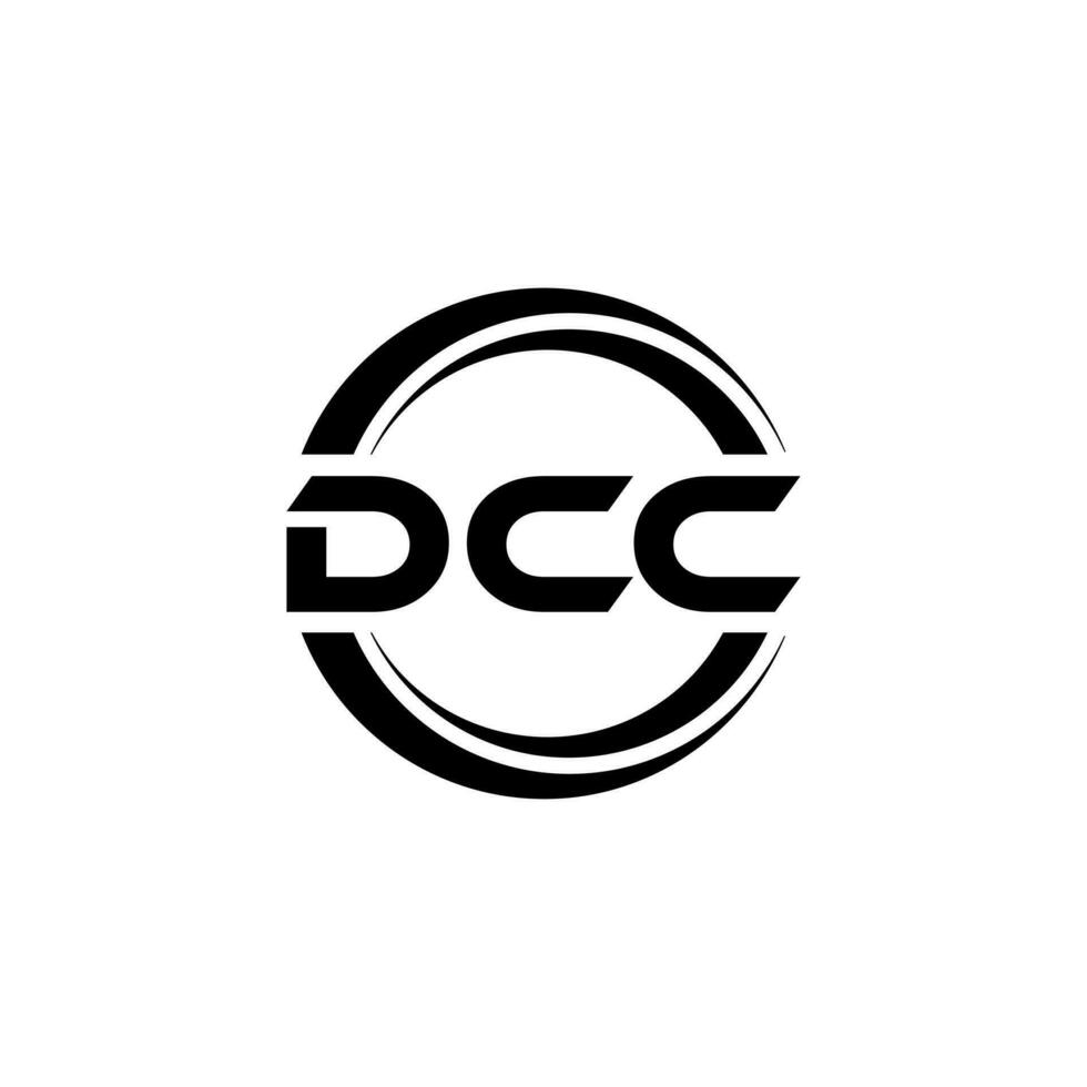 dcc logotyp design, inspiration för en unik identitet. modern elegans och kreativ design. vattenmärke din Framgång med de slående detta logotyp. vektor