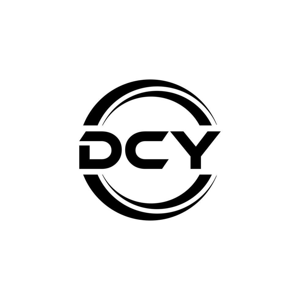 dcy logotyp design, inspiration för en unik identitet. modern elegans och kreativ design. vattenmärke din Framgång med de slående detta logotyp. vektor