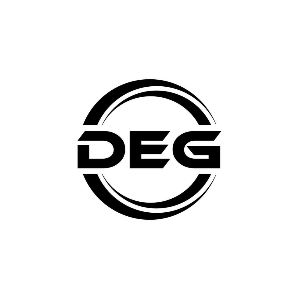 deg logotyp design, inspiration för en unik identitet. modern elegans och kreativ design. vattenmärke din Framgång med de slående detta logotyp. vektor