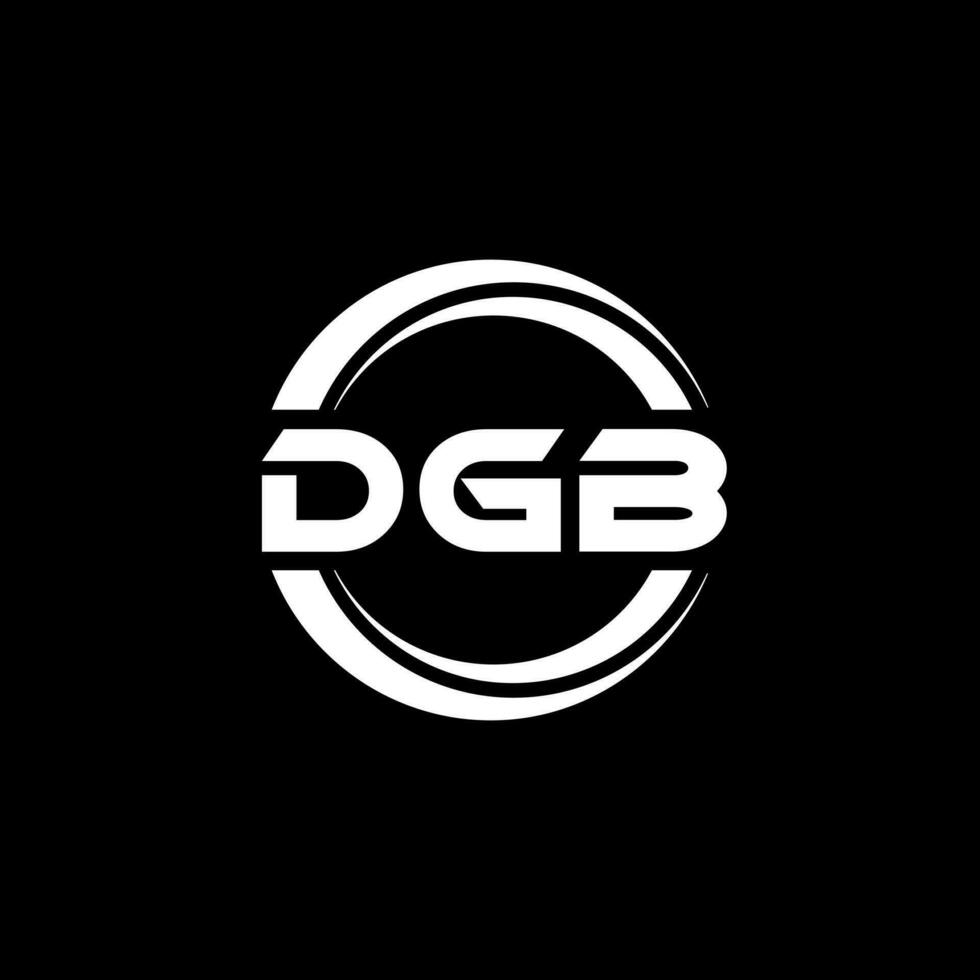 dgb logotyp design, inspiration för en unik identitet. modern elegans och kreativ design. vattenmärke din Framgång med de slående detta logotyp. vektor