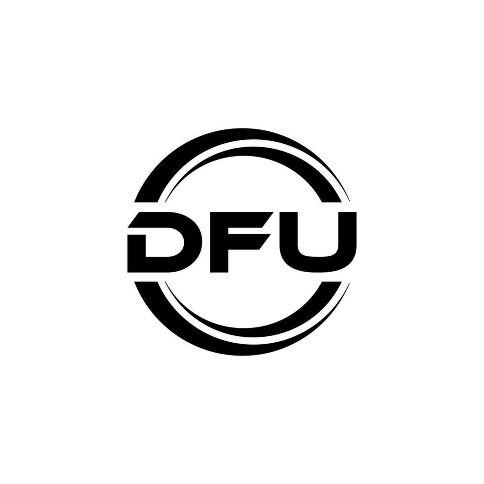 dfu logotyp design, inspiration för en unik identitet. modern elegans och kreativ design. vattenmärke din Framgång med de slående detta logotyp. vektor