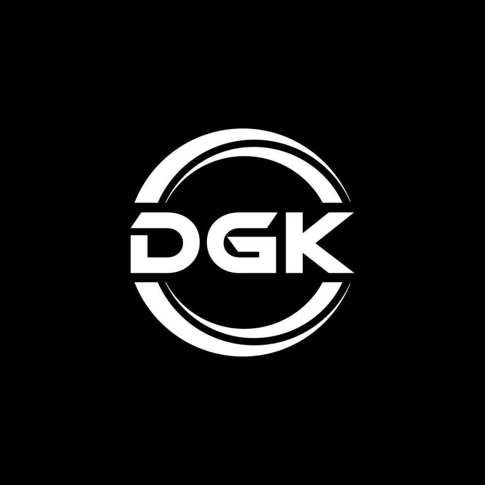 dgk Logo Design, Inspiration zum ein einzigartig Identität. modern Eleganz und kreativ Design. Wasserzeichen Ihre Erfolg mit das auffällig diese Logo. vektor