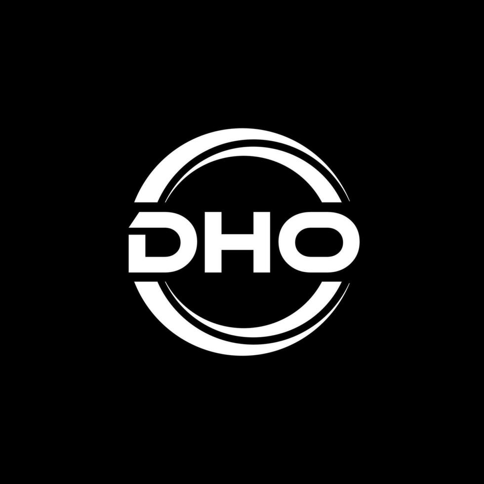dho logotyp design, inspiration för en unik identitet. modern elegans och kreativ design. vattenmärke din Framgång med de slående detta logotyp. vektor