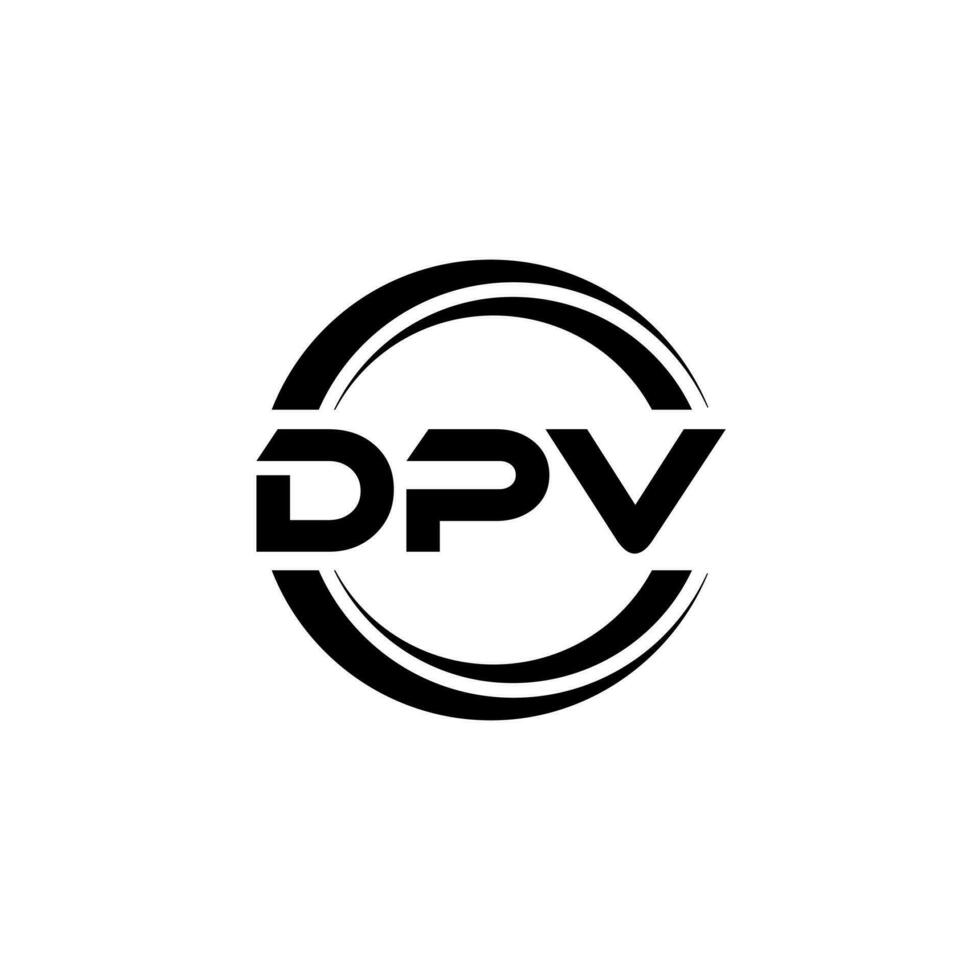 dpv logotyp design, inspiration för en unik identitet. modern elegans och kreativ design. vattenmärke din Framgång med de slående detta logotyp. vektor