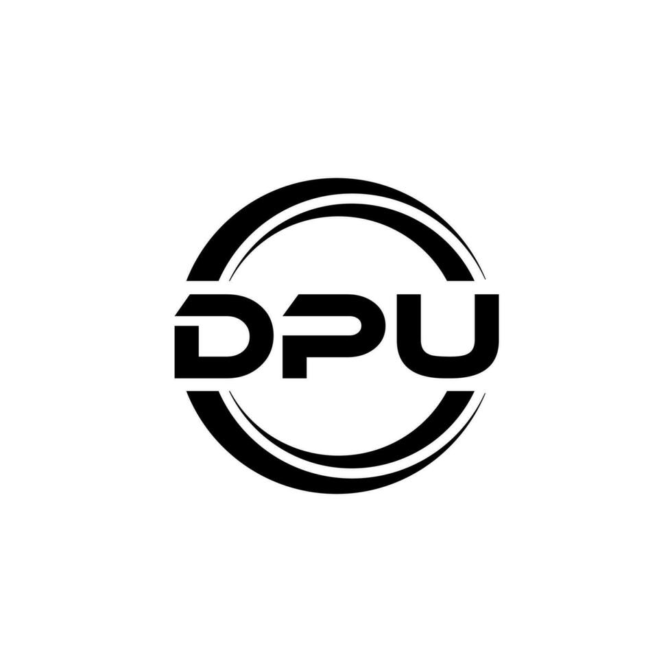 dpu logotyp design, inspiration för en unik identitet. modern elegans och kreativ design. vattenmärke din Framgång med de slående detta logotyp. vektor