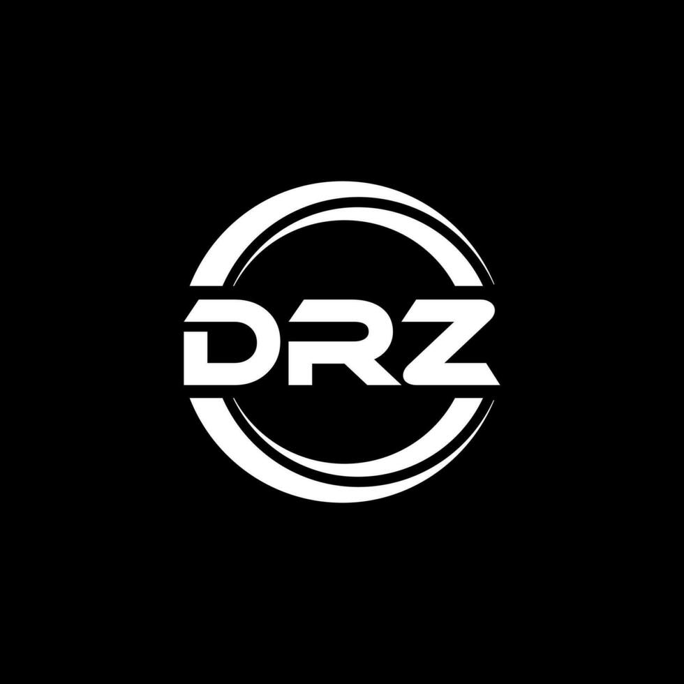 drz logotyp design, inspiration för en unik identitet. modern elegans och kreativ design. vattenmärke din Framgång med de slående detta logotyp. vektor