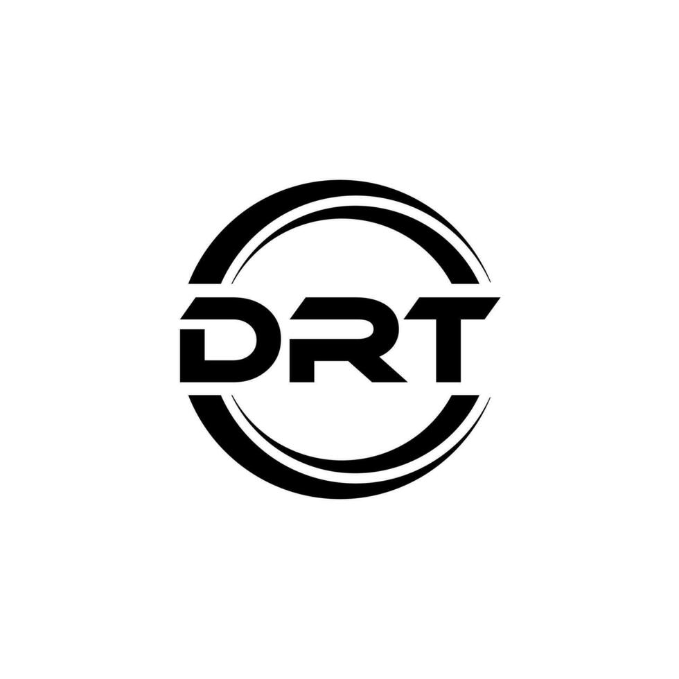 drt Logo Design, Inspiration zum ein einzigartig Identität. modern Eleganz und kreativ Design. Wasserzeichen Ihre Erfolg mit das auffällig diese Logo. vektor