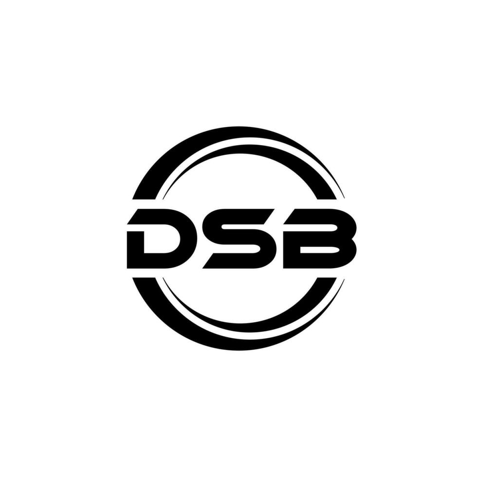 dsb logotyp design, inspiration för en unik identitet. modern elegans och kreativ design. vattenmärke din Framgång med de slående detta logotyp. vektor