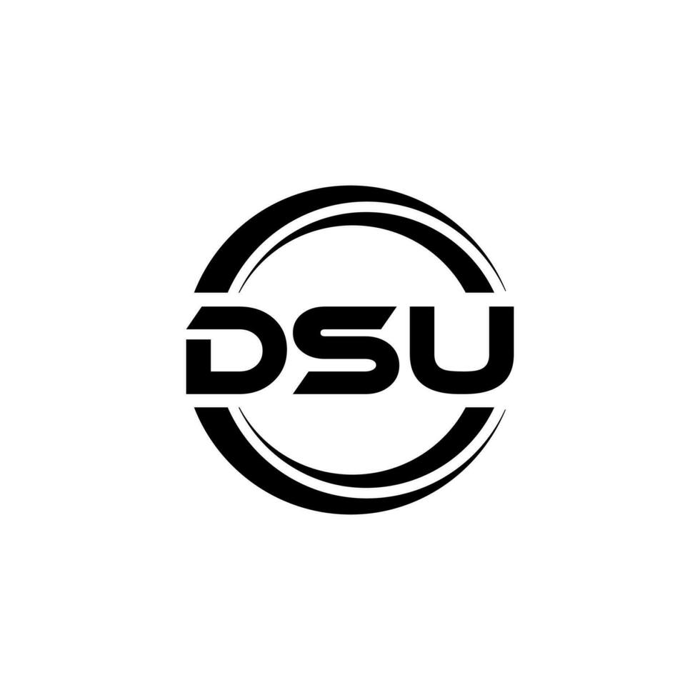 dsu logotyp design, inspiration för en unik identitet. modern elegans och kreativ design. vattenmärke din Framgång med de slående detta logotyp. vektor
