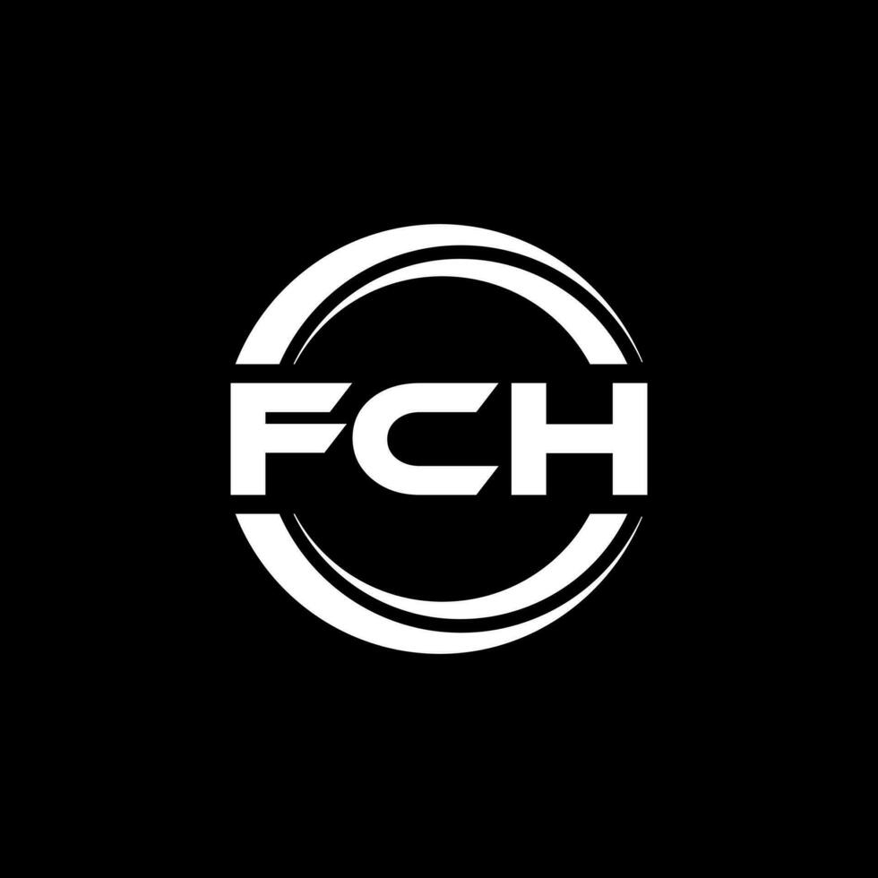 fch logotyp design, inspiration för en unik identitet. modern elegans och kreativ design. vattenmärke din Framgång med de slående detta logotyp. vektor