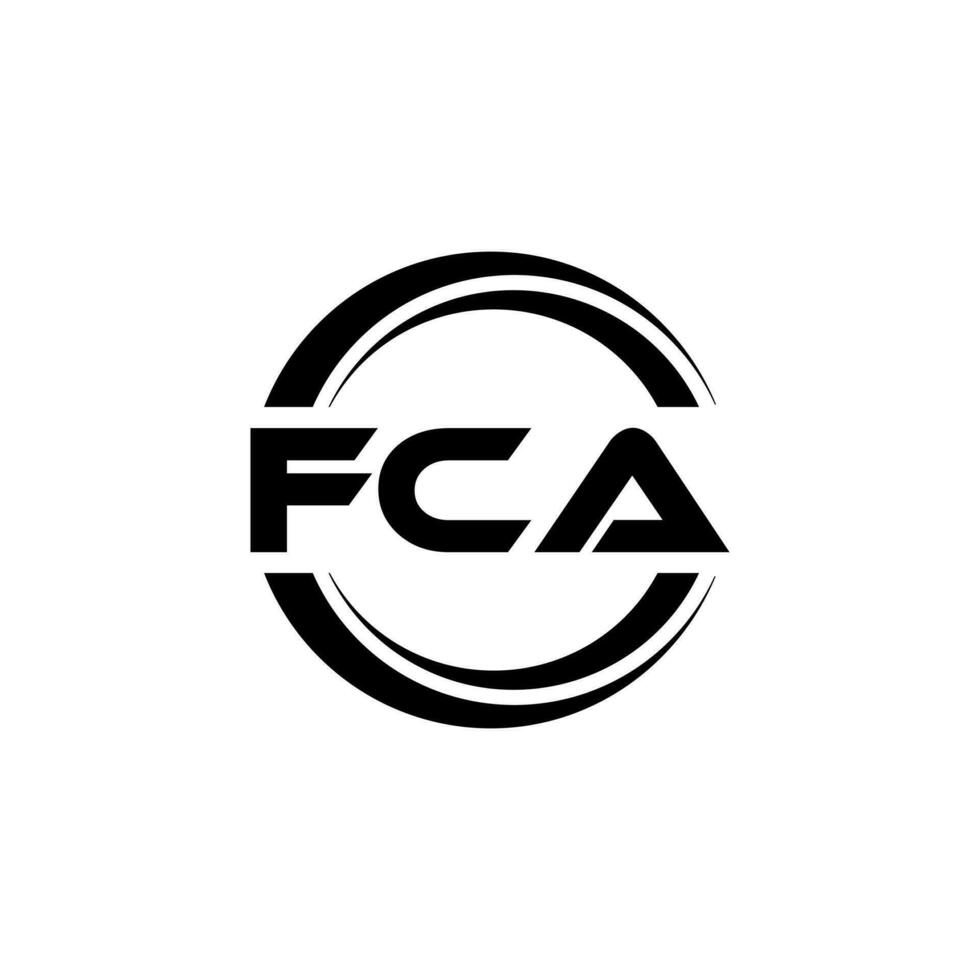 fca logotyp design, inspiration för en unik identitet. modern elegans och kreativ design. vattenmärke din Framgång med de slående detta logotyp. vektor