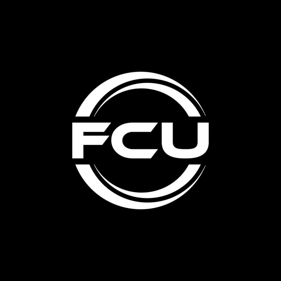 fcu logotyp design, inspiration för en unik identitet. modern elegans och kreativ design. vattenmärke din Framgång med de slående detta logotyp. vektor